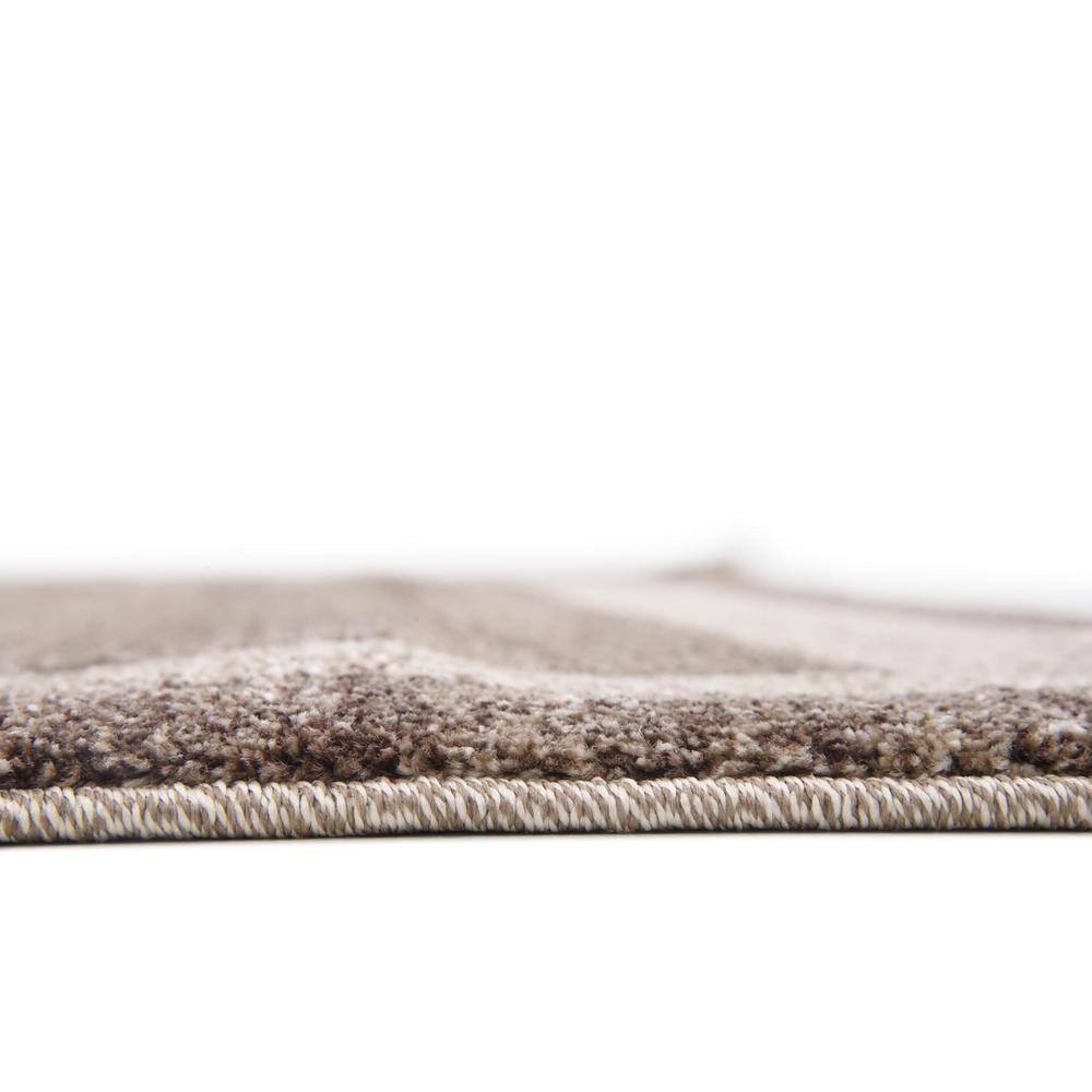 Handmade Tufted Easy-Care Reversible Rug in Light Brown/Beige