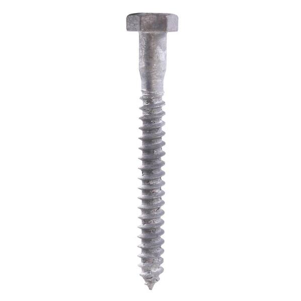 Hillman 5/16 X 4-Inch Hex Lag Screws - Hot Dipped Galvanized, 50-Pack
