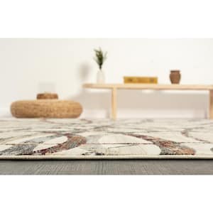 Petra Multi-Colored 2 ft. 3 in. x 7 ft. 8 in. Travertine Earth Area Rug