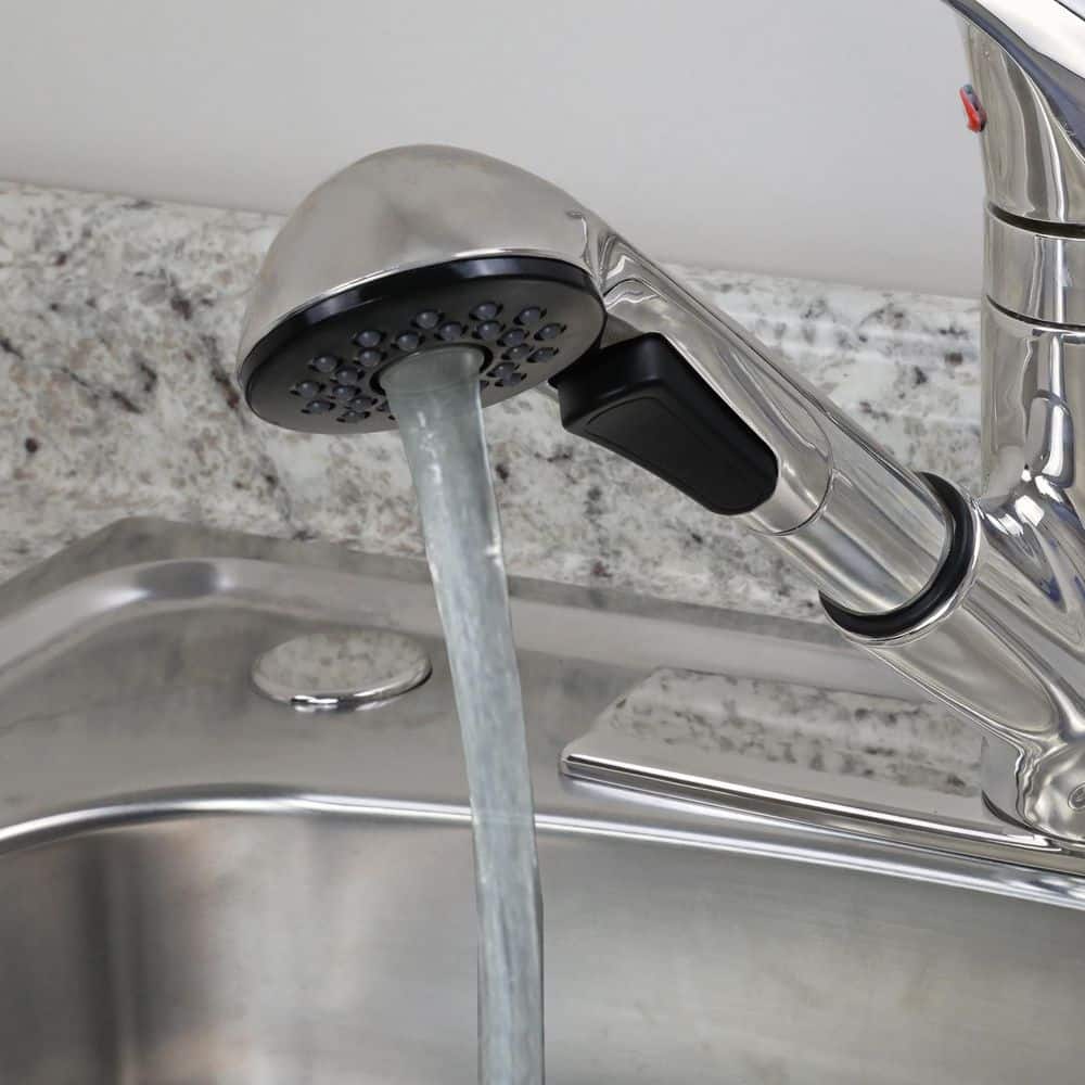 Universal Brushed Nickel Plastic Kitchen Pullout Sprayer