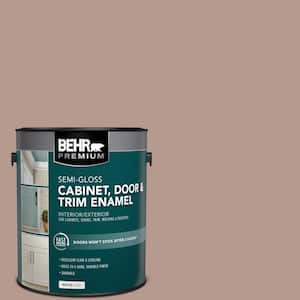 1 gal. #MQ1-55 Lite Cocoa Semi-Gloss Enamel Interior/Exterior Cabinet, Door & Trim Paint