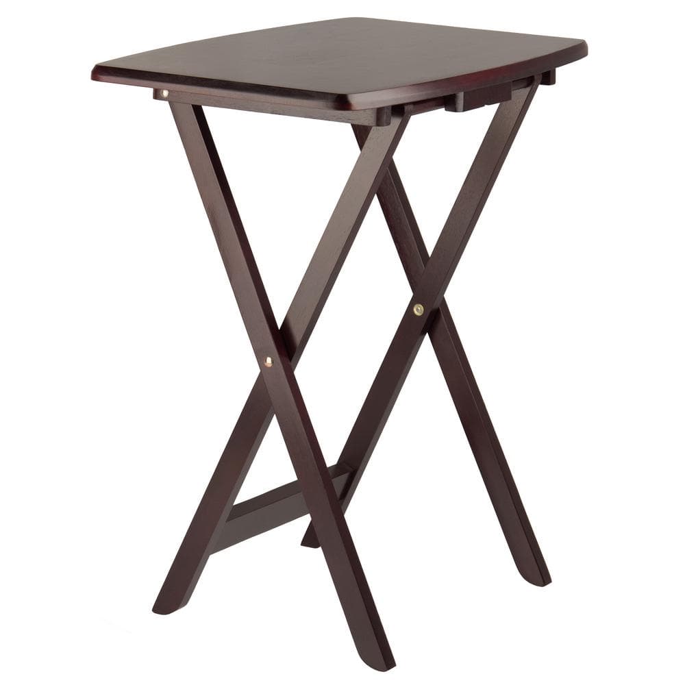 Dylan Espresso Wood 5-Piece Snack Table Set