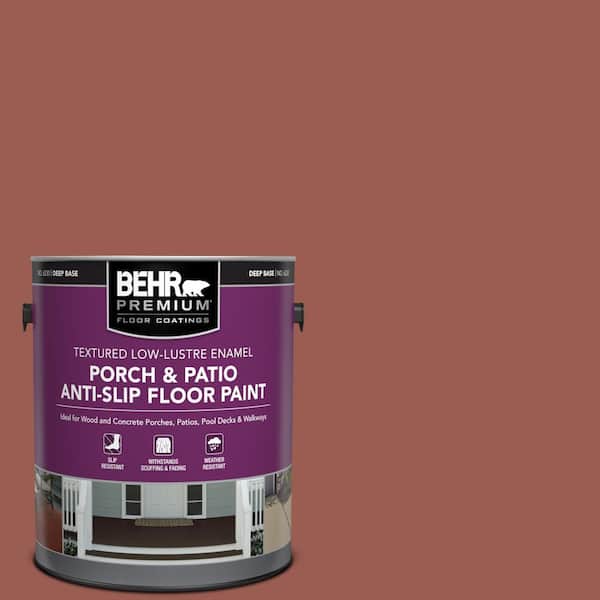 BEHR PREMIUM 1 gal. #S160-6 Red Potato Textured Low-Lustre Enamel Interior/Exterior Porch and Patio Anti-Slip Floor Paint