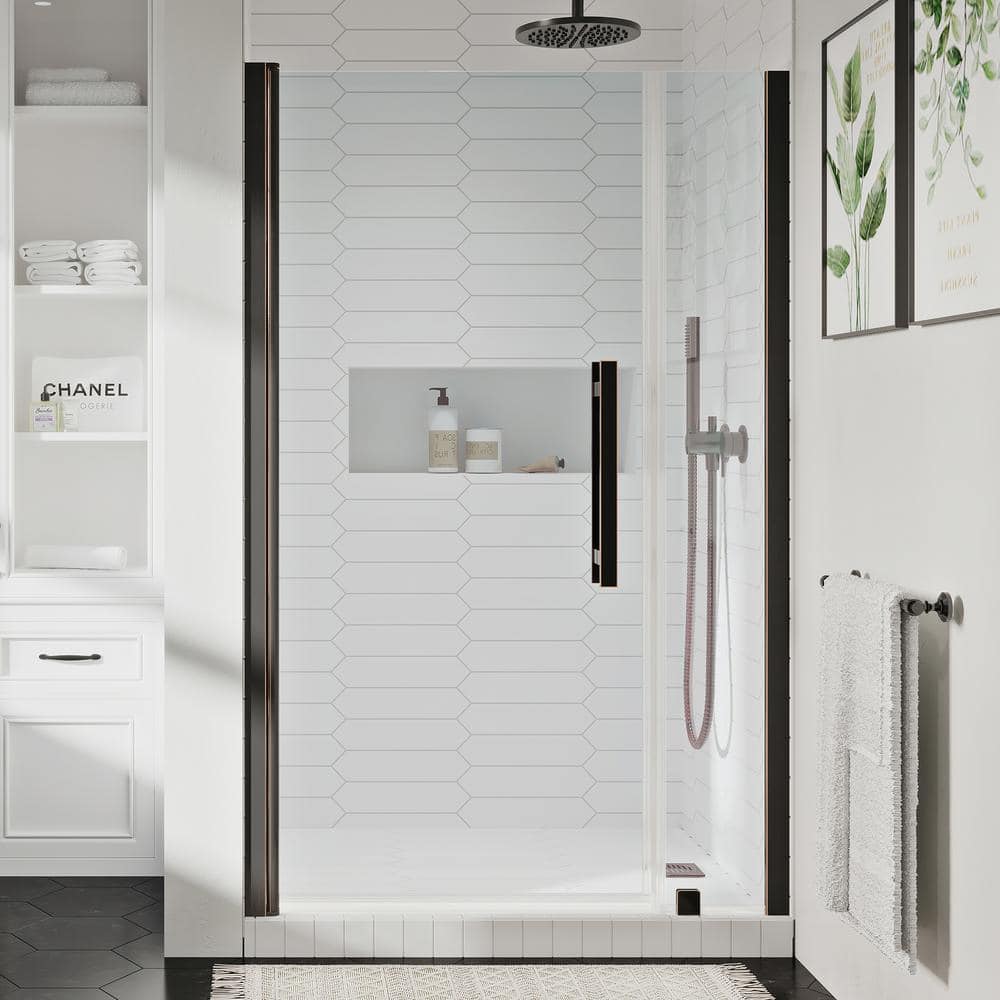 Pasadena 39" x 72" Frameless Shower Kit in Oil Rubbed Bronze
