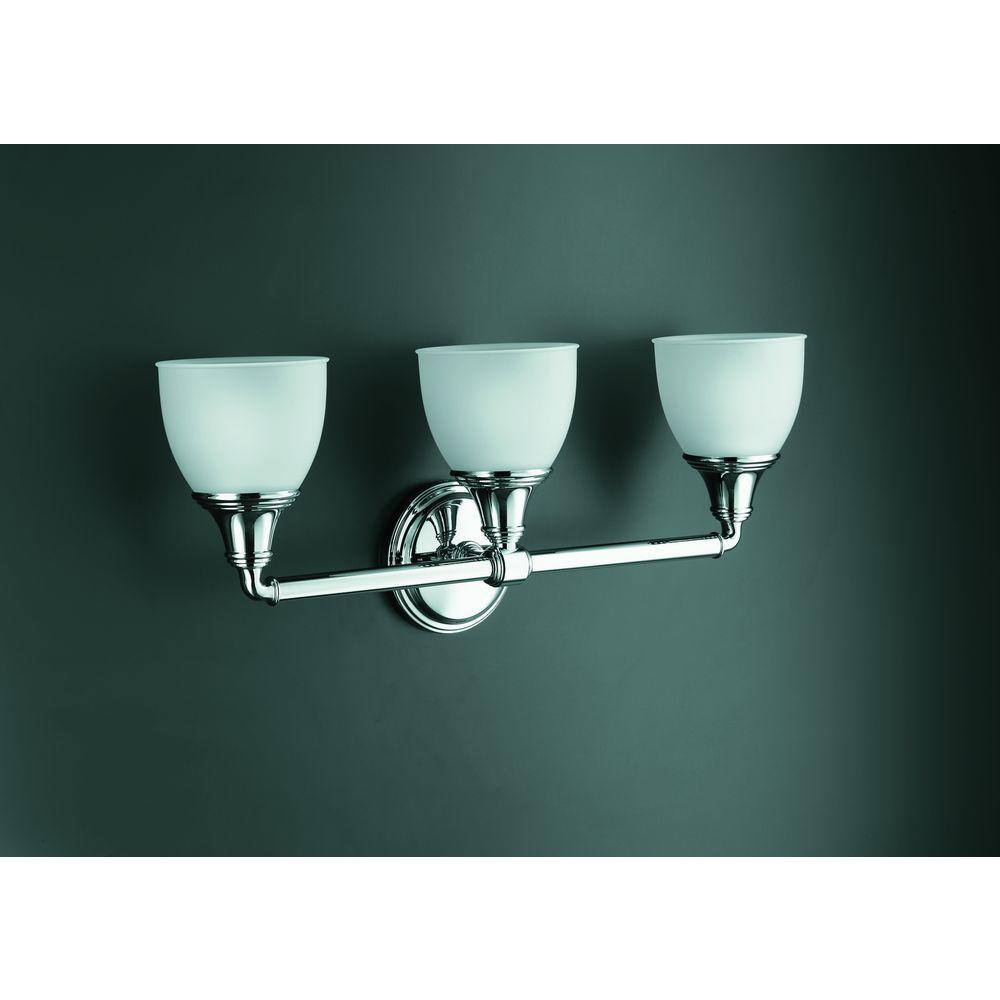 Devonshire Brushed Nickel 3-Light Bathroom Vanity Lantern
