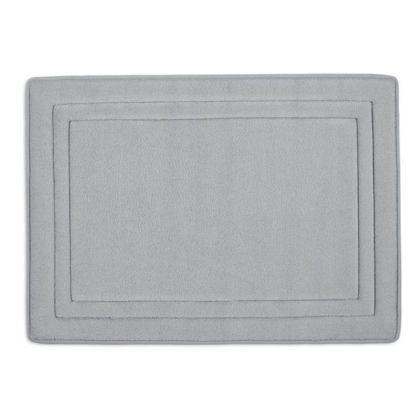 Home Dynamix Smart Dry 17 in. x 24 in. Light Gray Bath Mat 1NDRYRT488