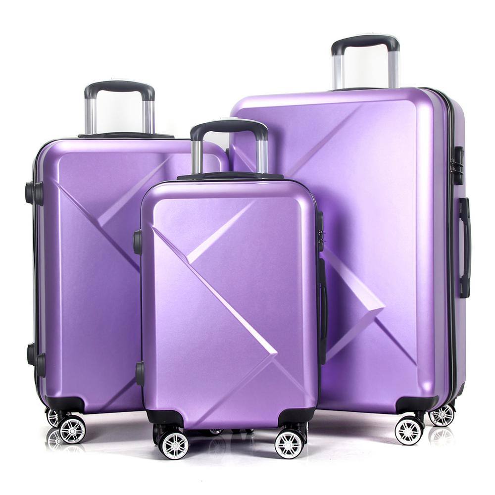 lilac luggage set