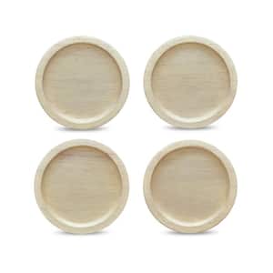 Hammock Wood 3.75 in. (Blonde) Para Rubber Tree Wood Coasters, (Set of 4)