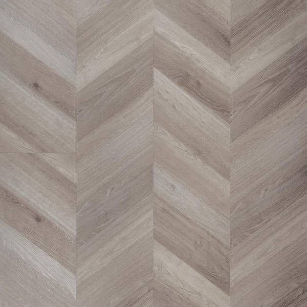 Ivy Hill Tile Stacy Garcia Chic Chevron 20MIL Dolphin 12 in. x 48 in. Click Lock Waterproof Luxury Vinyl Flooring (24.03 Sq. Ft./Case)