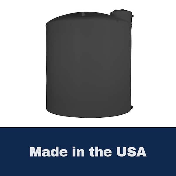 VPC 3000 Gal. Black Polyethylene Vertical Water Storage Tank 85