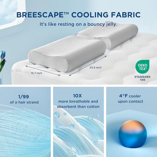 Cervical Neck Memory Foam Pillow for Sleeping-Grey YYCP29WPRB