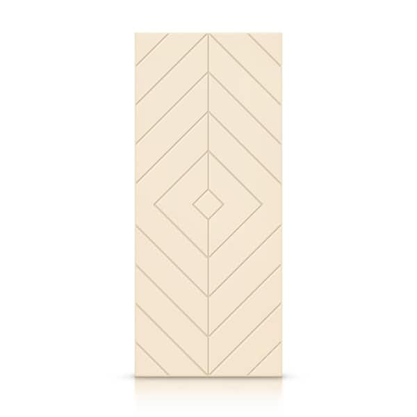 CALHOME 30 in. x 80 in. Hollow Core Beige Stained Composite MDF Interior Door Slab
