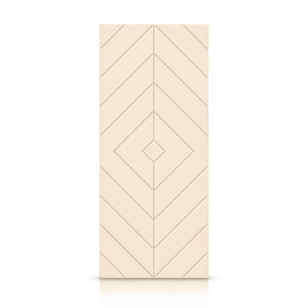 CALHOME 24 in. x 84 in. Hollow Core Beige Painted Composite MDF Interior Door Slab