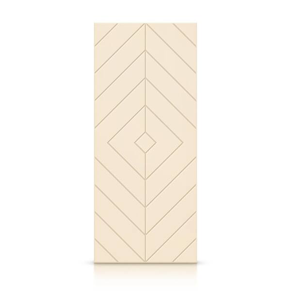 CALHOME 42 in. x 84 in. Hollow Core Beige Painted Composite MDF Interior Door Slab