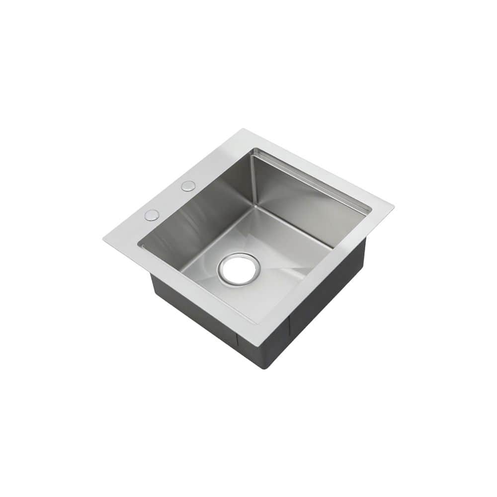 21 in. Drop-In Single Bowl 16 Gauge Brushed Nickel Stainless Steel Kitchen Sink with Faucet and Bottom Grids price history on PriceWatchPro