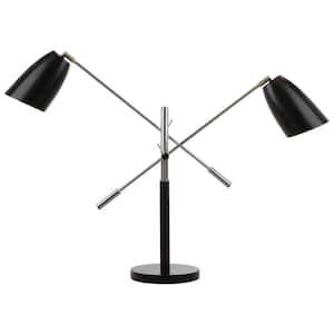 Mavis 32 in. Black Balance Table Lamp with Black Shade