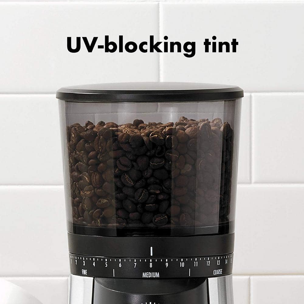 Silver Stainless Steel Conical Burr Coffee Grinder