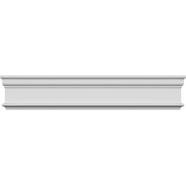 Ekena Millwork 1-1/8 in. x 108 in. x 4-5/8 in. Polyurethane Holmdel Crosshead Moulding