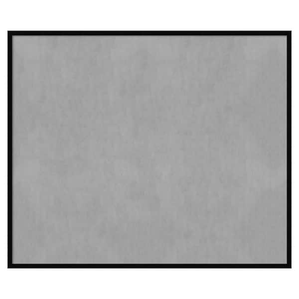 Amanti Art Svelte Noir Black 49 in. x 41 in Framed Magnetic Board