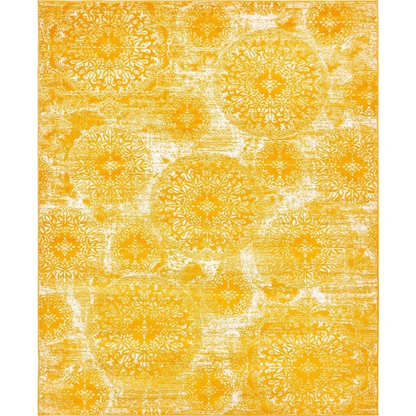 Unique Loom Sofia Grand Yellow 8' 0 x 10' 0 Area Rug
