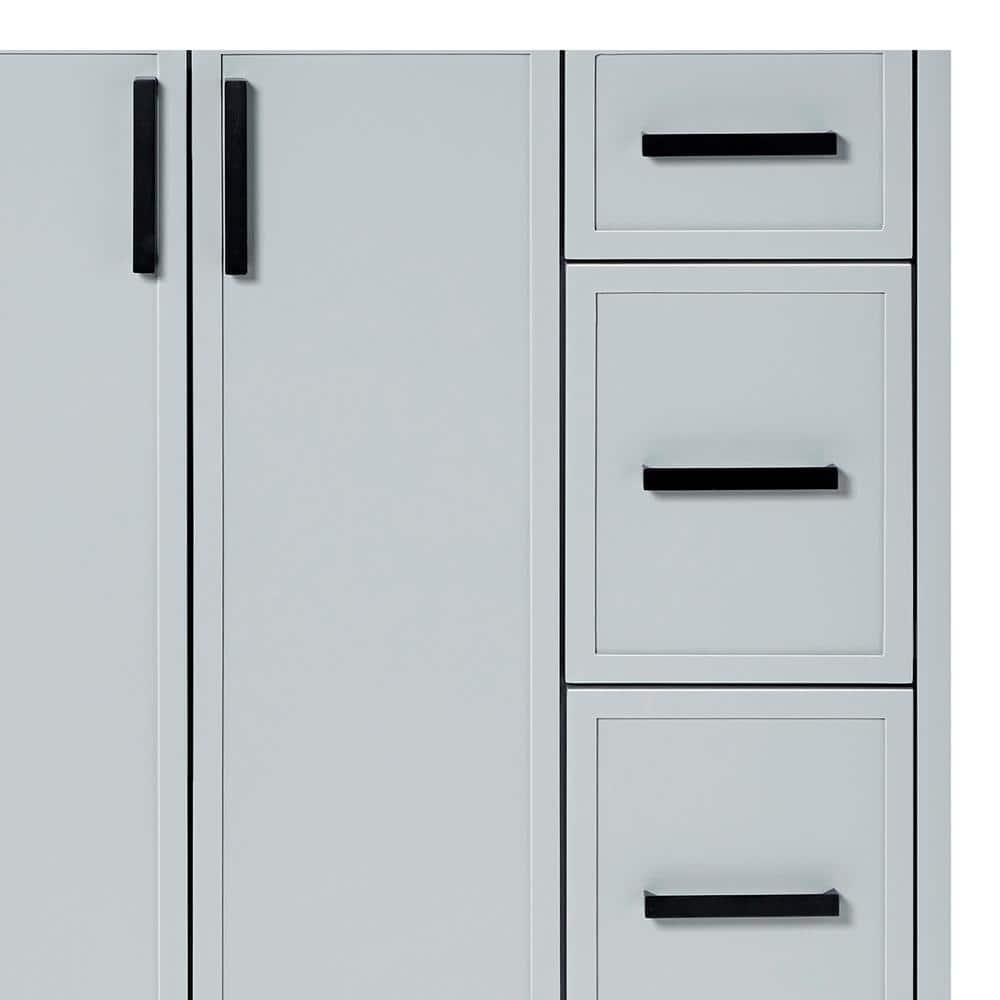 Kelly 42" Light Gray Wood Freestanding Vanity Cabinet