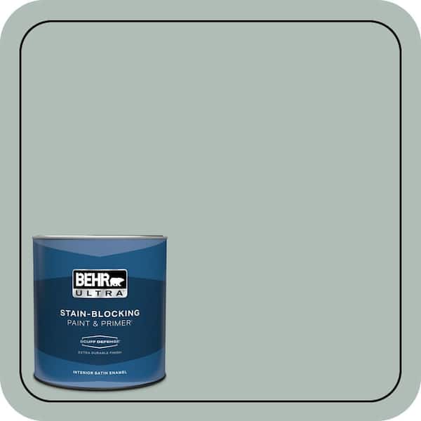 BEHR ULTRA 1 qt. Home Decorators Collection #HDC-NT-25 Dew Extra Durable Satin Enamel Interior Paint & Primer