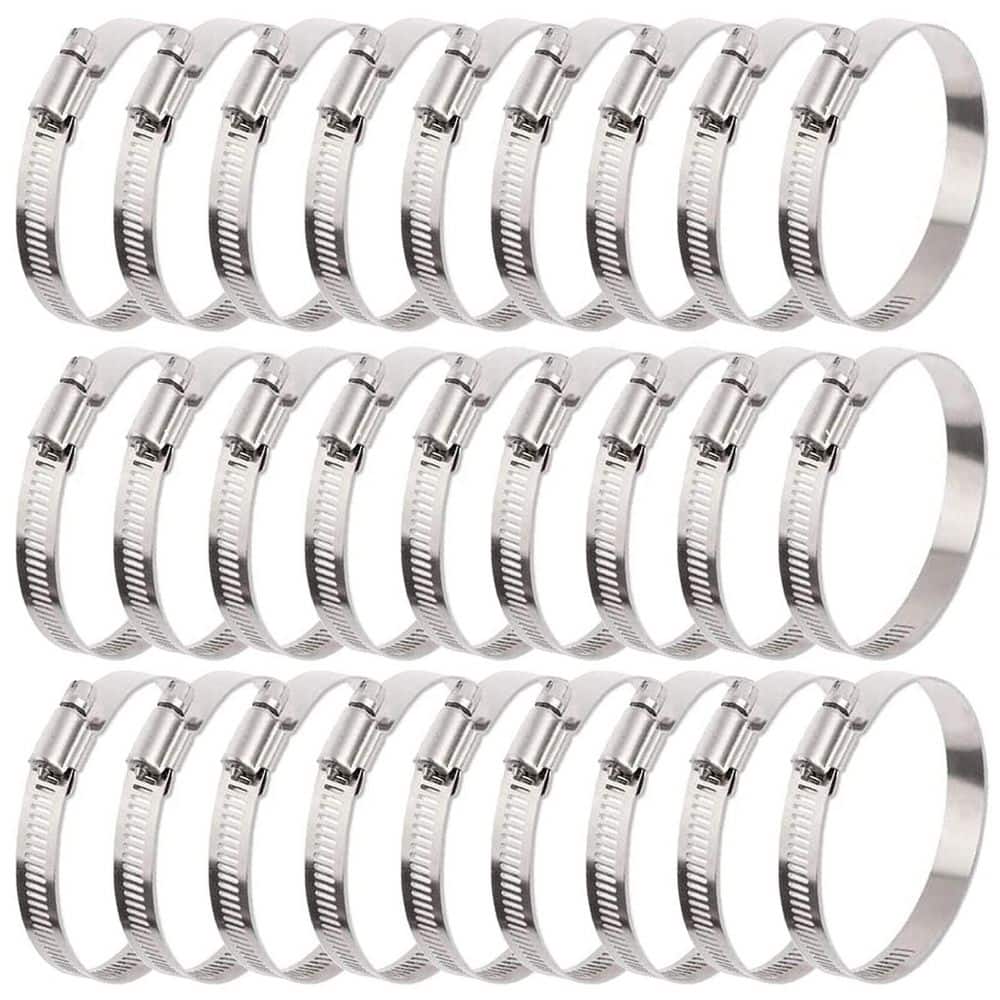 30-Piece 3 in. Stainless Steel Hose Clamp, Adjustable 72-95mm Range, Worm Drive Clamp for Automotive, Water Pipe price history on PriceWatchPro