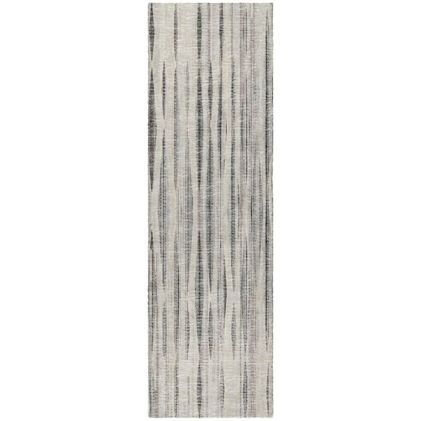 Dream Shag Premium Machine Washable Abstract ADS31 Beige 2 ft. x 7 ft. Runner Rug