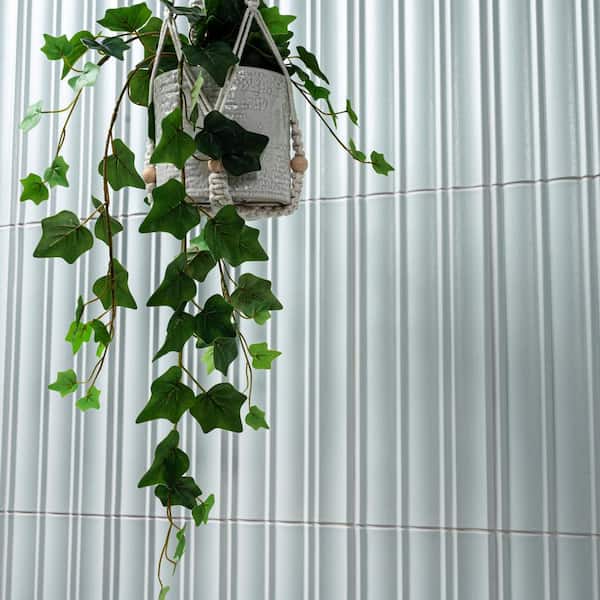 Olden Candi 7 in. x 16 in. Satin Porcelain Fluted Subway Wall Tile (10.25 sq. ft./Case)