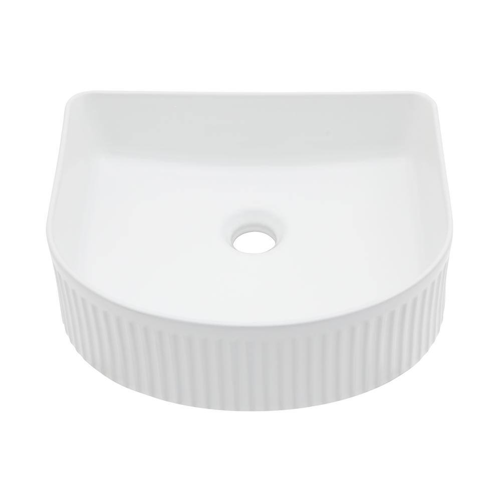 15.7 in. White Novelty/Specialty Porcelain Ceramic Bathroom Vanity Vessel Sink Without Faucet Drop In price history on PriceWatchPro