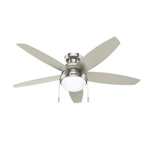 Hunter Rogers 44 in. Indoor Brushed Nickel Ceiling Fan 51358 - The 