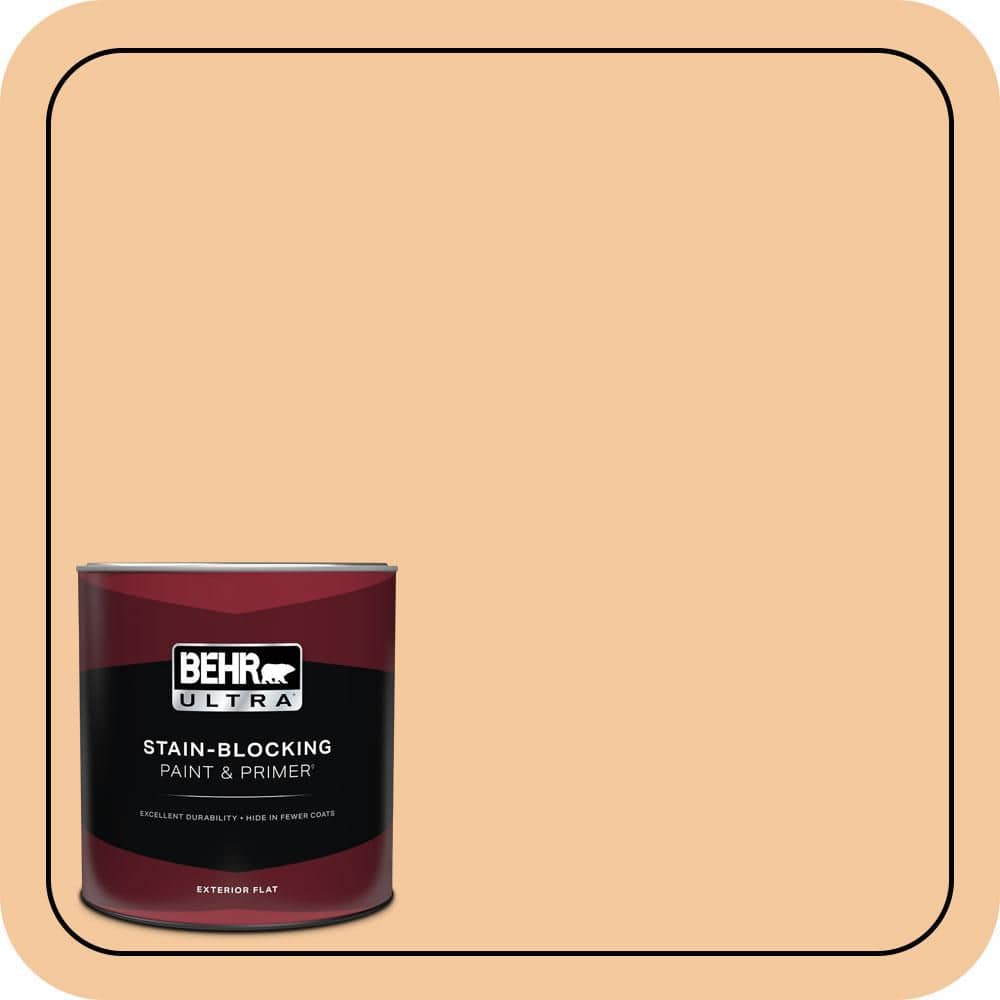 1 qt. #M240-4 Sheer Apricot Flat Exterior Paint & Primer price history on PriceWatchPro