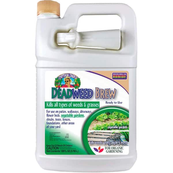 Bonide Captain Jack's Deadweed Brew, 128 oz. Ready-to-Use, Controls All Types of Weeds and Grasses, For Organic Gardening