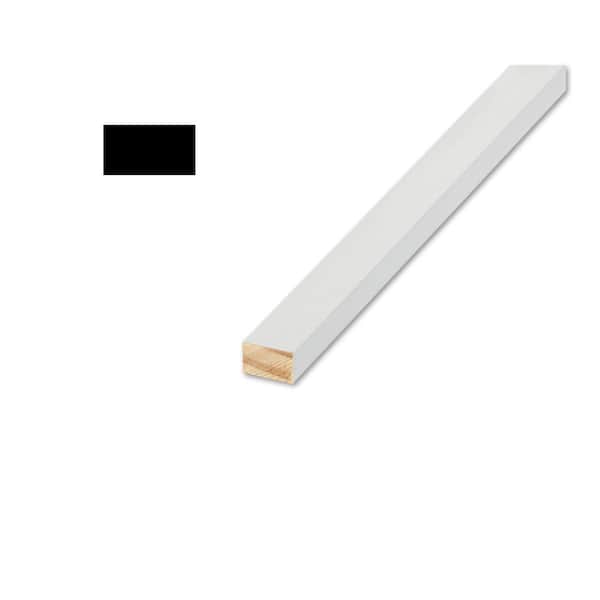 Woodgrain Millwork WM 254 1/2 in. D x 3/4 in. W x 96 in. L Primed Wood Finger Jointed S4S Moulding