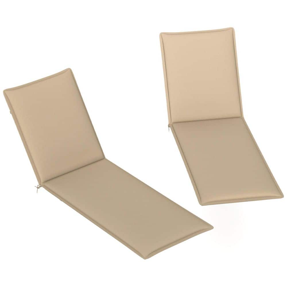 Outdoor Lounge Chair Cushion Set of 2,26.4 in., Deep Seating Outdoor High B