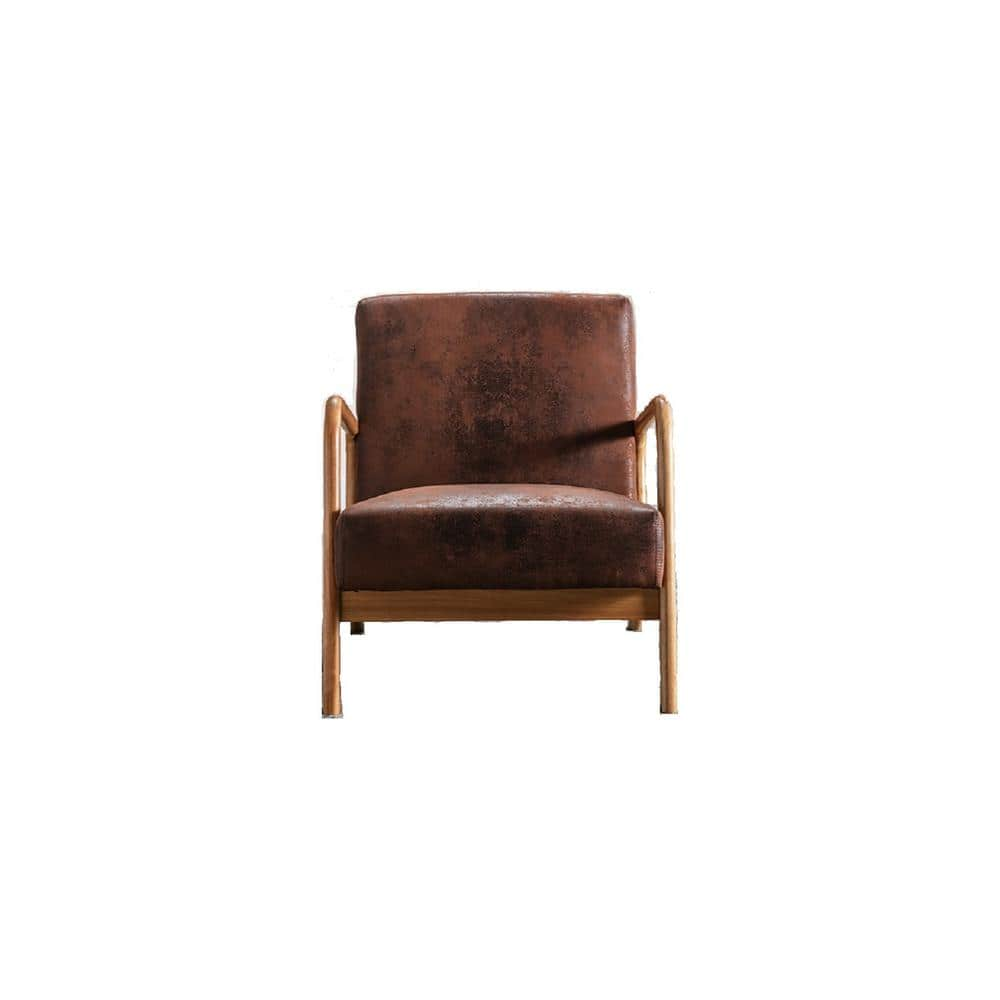 US Pride Furniture Glostrup 25.2'' Brown Wide Armchair C157 - The Home Depot