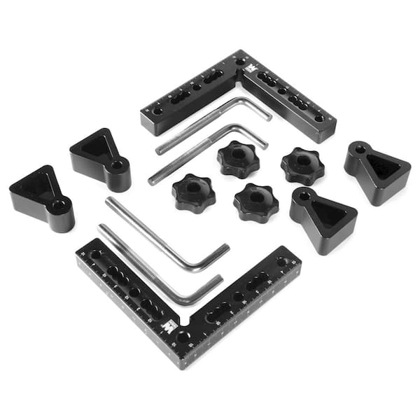 WEN 4.5 in. 90-Degree Precision Positioning Squares and Setup Blocks with Laser-Etched Scales