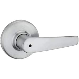 Delta Satin Chrome Privacy Bed/Bath Door Handle with Lock