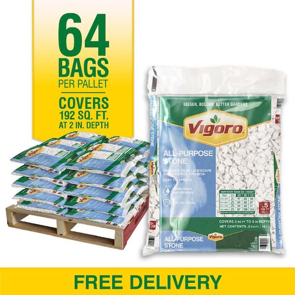 0.5 cu. ft. Bagged All Purpose Landscape Rock 64 Bags / 32 cu. ft. / Pallet