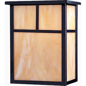 Coldwater 9 in. W 2-Light Burnished Outdoor Wall Lantern Sconce