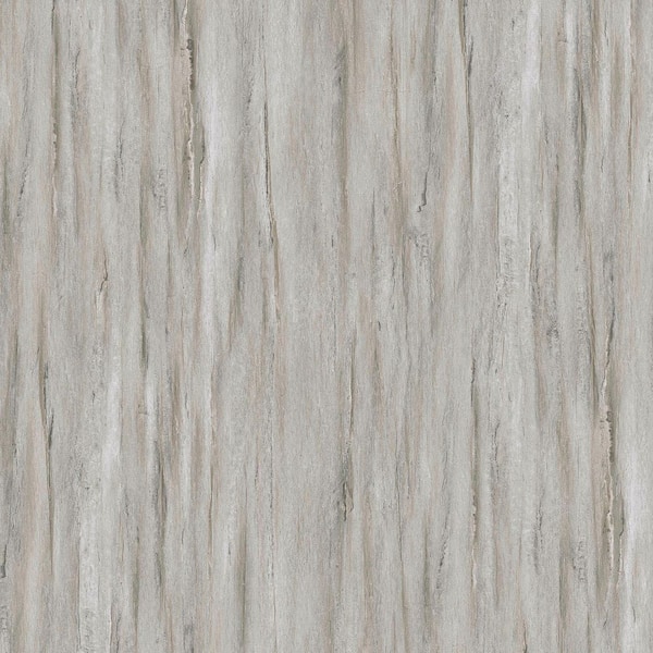 Lucida USA (Sample) BaseCore Light Grey Gray Wood Look 12-mil Water Resistant Peel and Stick Vinyl Tile
