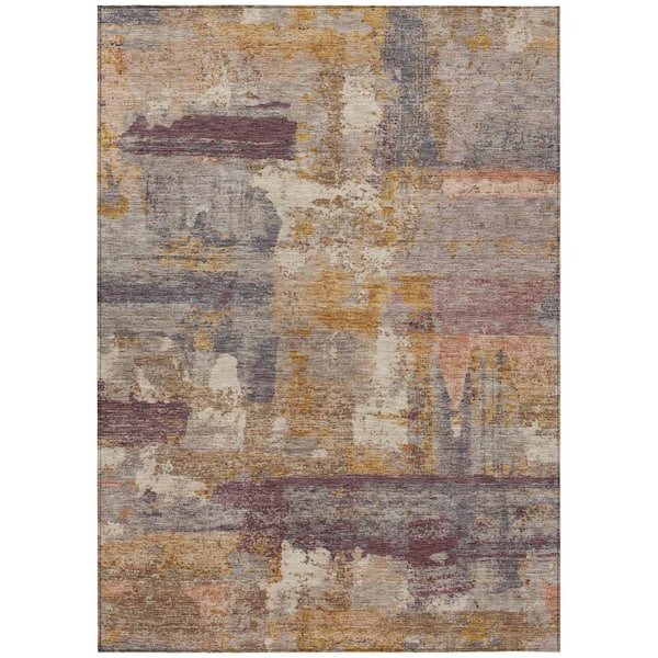 Addison Rugs Chantille Machine Washable Indoor/Outdoor Abstract ACN2147 Rust 2 ft. 6 in. x 3 ft. 10 in. Area Rug