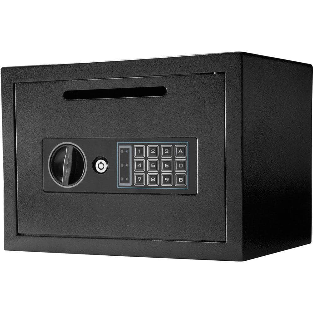 Barska - Compact Keypad Depository Safe - Black