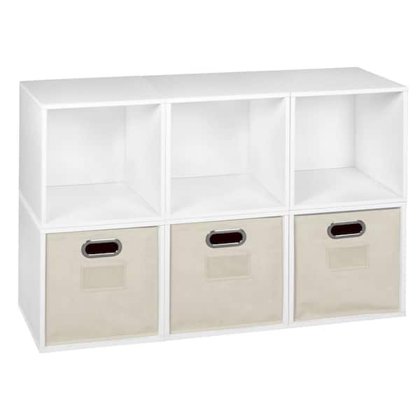 Niche 26 in. H x 39 in. W x 13 in. D Wood 6- Cube Organizer