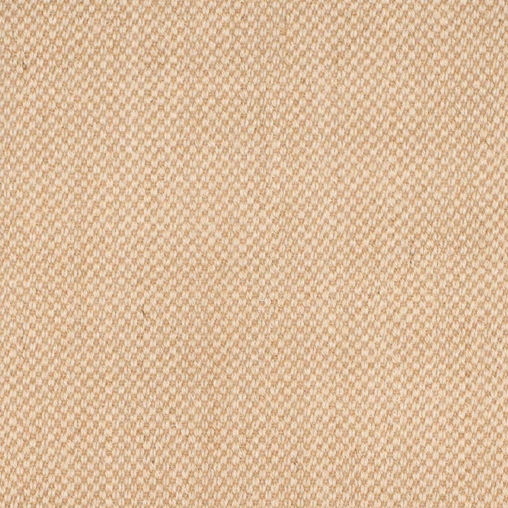 Maize and Linen Natural Fiber Runner Rug with Cotton Border
