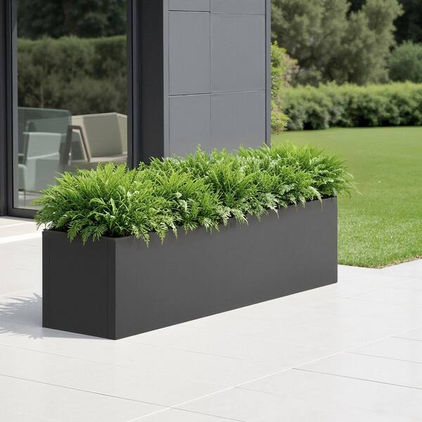 gardenです。 3 x 0.83 x 0.83 ft. Black Rectangular Metal Raised Garden