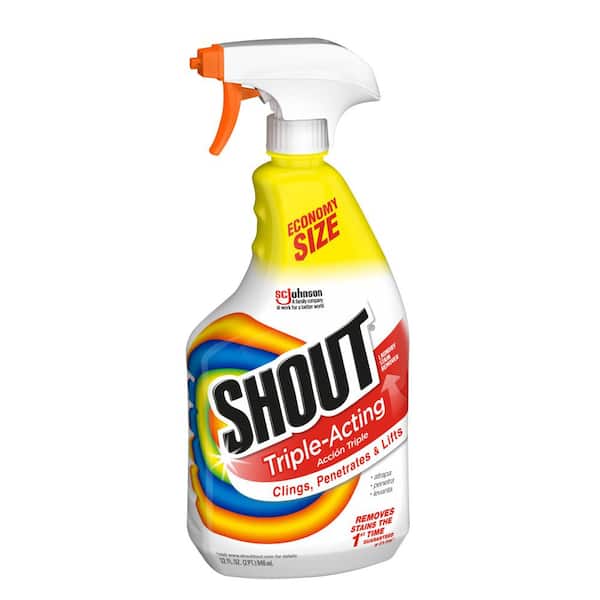 Shout 2-pack Combo 60 fl. oz. Triple-Acting Liquid Refill Fabric Stain  Remover