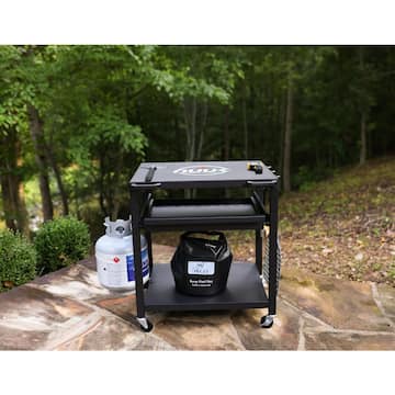 30 in. Solid Steel Outdoor Pizza Oven Table Stand