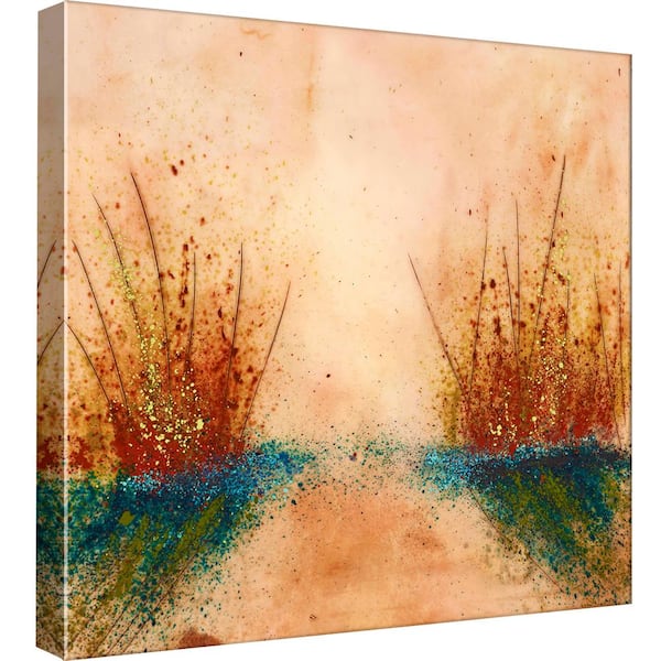 PTM Images 15 in. x 15 in. ''Paddling at Sunset'' Printed Canvas Wall Art