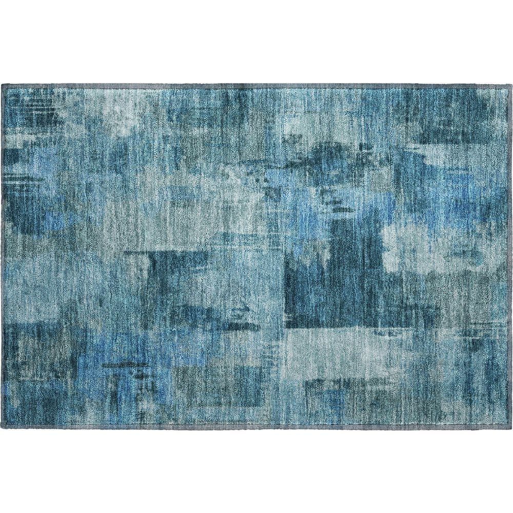 Mayfield Premium Machine Washable Abstract AMF2069 Blue 2 ft. x 3 ft. Accent Rug price history on PriceWatchPro